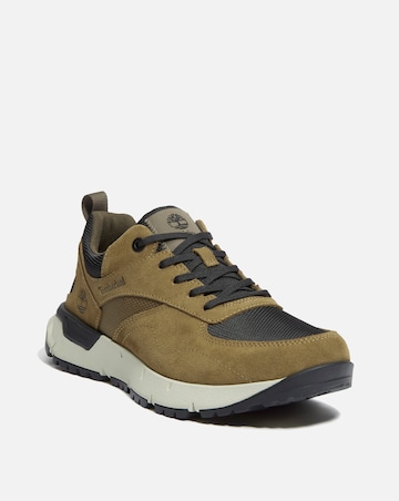 Timberland Voyager Park Low Lace Trainer - Olive