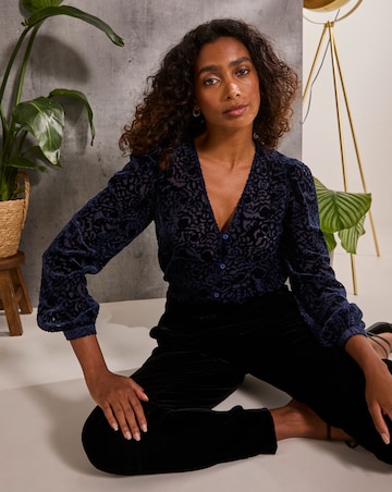 FatFace Joelle Burnout Blouse