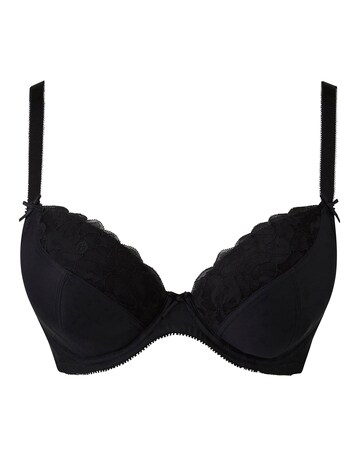 Pretty Secrets Ivy Lace Plunge Bra (B-F) Black