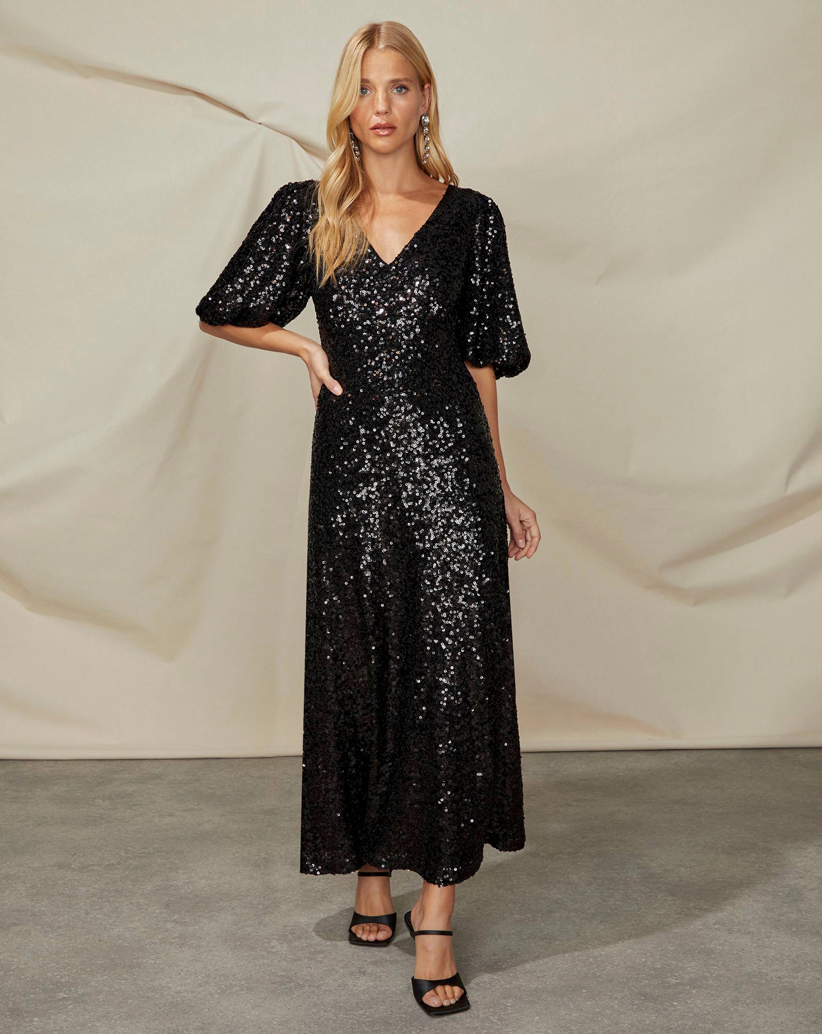 Ro&Zo Evor Sequin Midi Dress | JD Williams