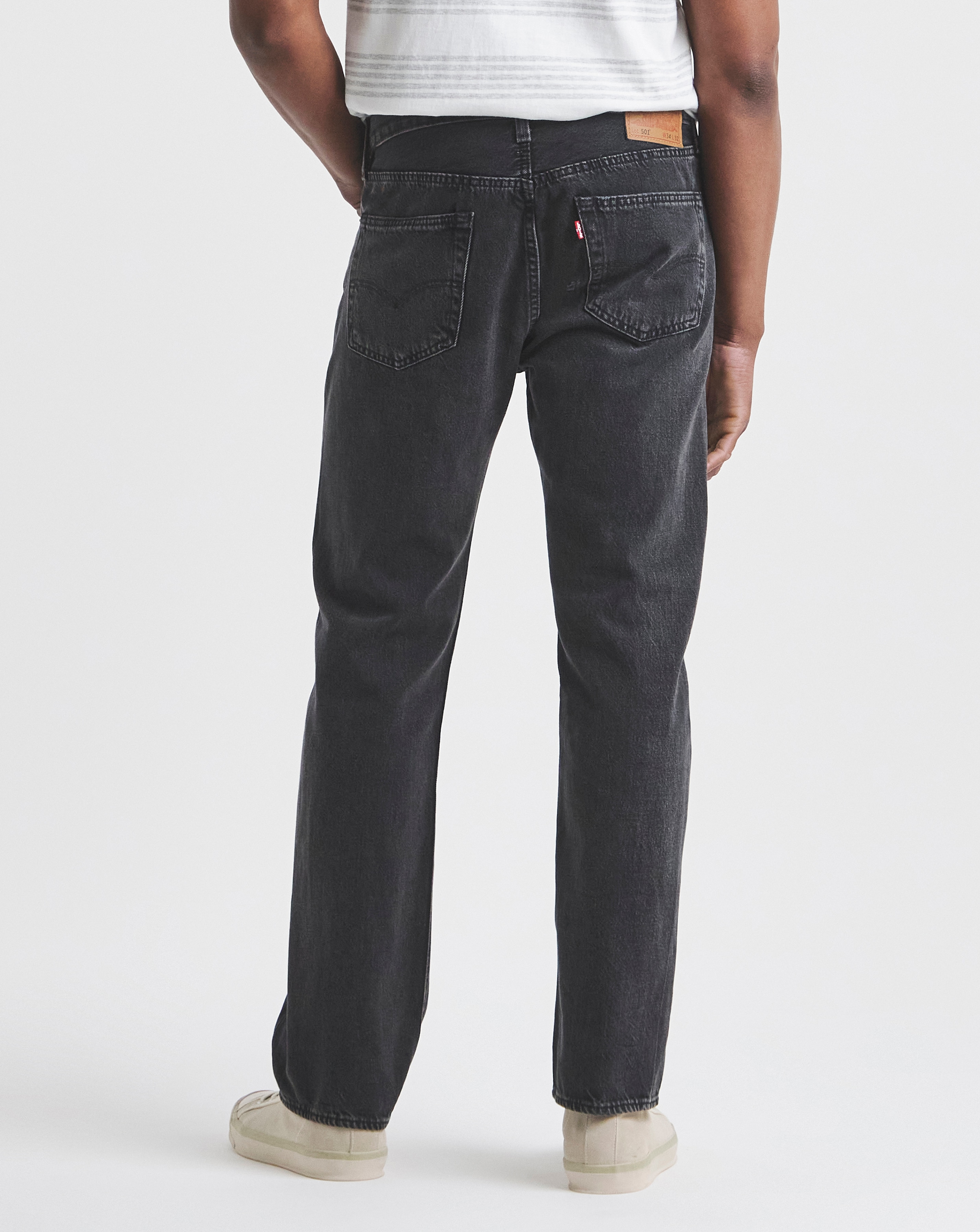 Levi's 501 Original Straight Fit Jean - Worn Black | JD Williams