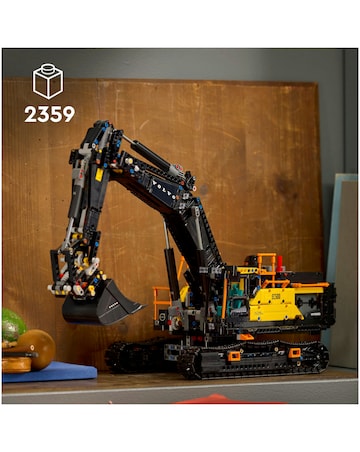 LEGO Technic Volvo EC500 Hybrid Excavator, Motorised Construction Vehicle 42215