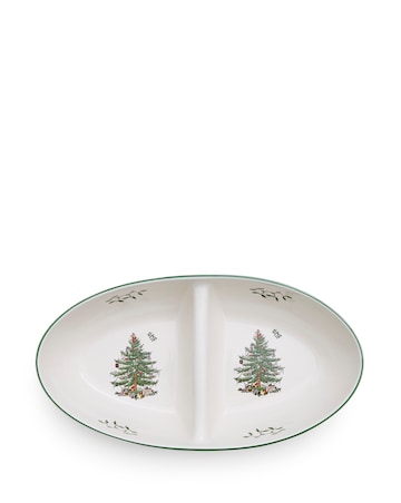 Spode Christmas Tree Divided Server