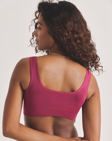 Pretty Secrets (3 Pack) Plain Comfort Tops (Fits Up To D Cup) Berry Multi