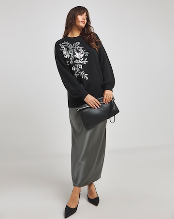 Lovedrobe Floral Sequin Applique Jumper