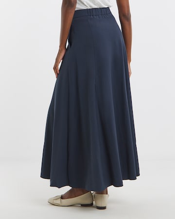 Washed Textured Full Skirt