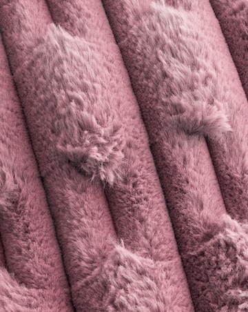 Bianca Carved Faux Fur Throw