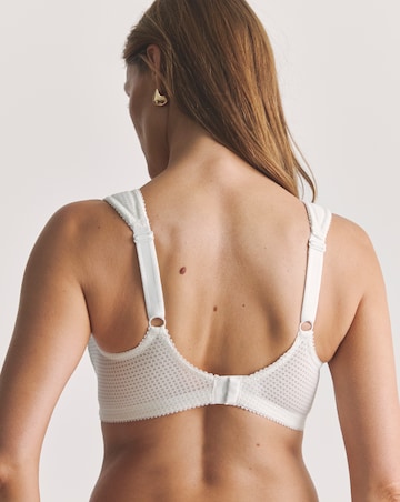 Miss Mary of Sweden Diamond Non Wired Cotton Bra White