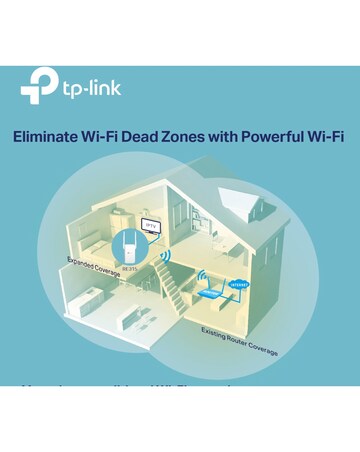 TP-Link AC1200 Dual Band Wi-Fi Range Extender & Booster