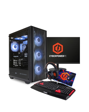 CyberPowerPC Ark AMD Ryzen 5 5500 RTX 5060 1TB SSD Gaming PC Bundle