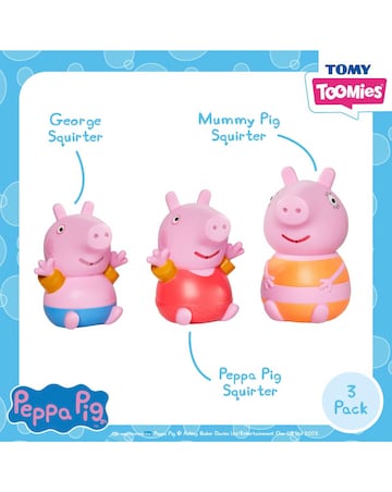 Tomy Toomies Mummy Pig, Peppa & George Bath Squirters