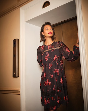 FatFace Romy Floral Lace Dress