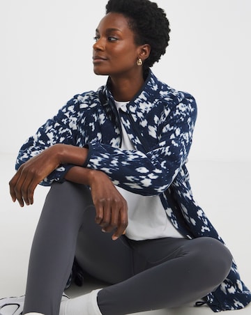 Zip Through Longline Fleece