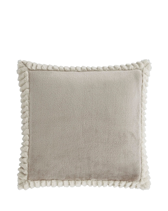 Catherine Lansfield Velvet Faux Fur Cosy Cushion