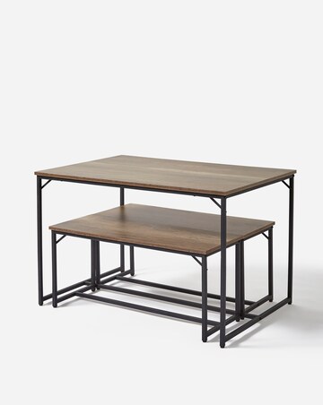 Mason Compact Dining Set with 2 Benches