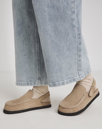 Madrid House Shoe Mules - Extra Wide Fit (EEE)