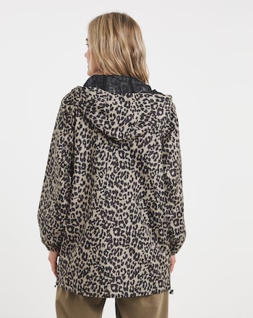 Leopard Short Lightweight Raincoat
