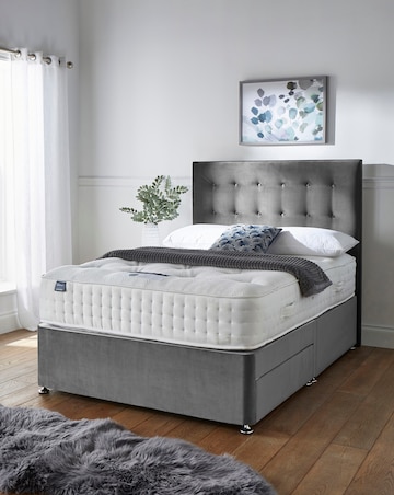 Silentnight 4000 Pocket Memory Divan Set with 2 Drawers & Headboard