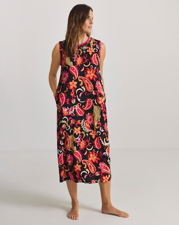 Figleaves Blanket Stitch Leopard Nightie