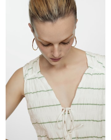 Mango Morgali Cotton Blend Midi Dress