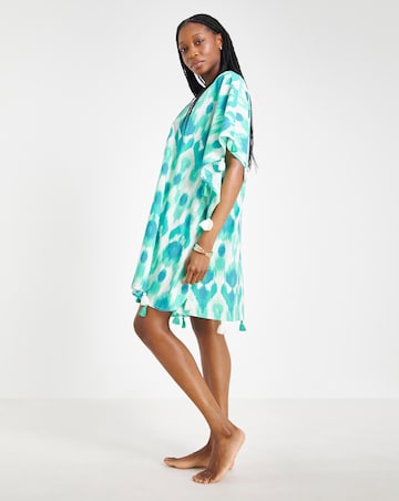 MAGISCULPT Tassel Trim Beach Kaftan