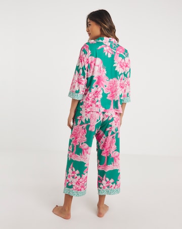 Tropical Button Through Pyjama Set