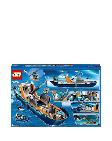 LEGO City Arctic Explorer Ship, Big Floating Boat Toy 60368