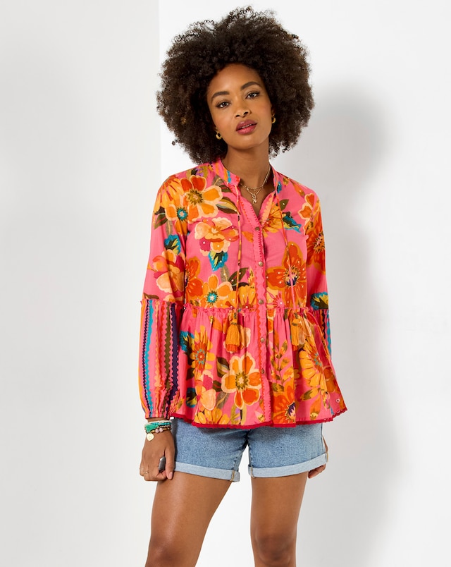 Joe Browns Sunshine Days Bold Floral Blouse