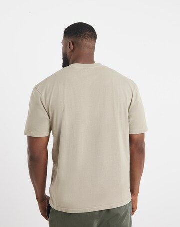 Relaxed Fit Garment Dyed Embroid T-Shirt