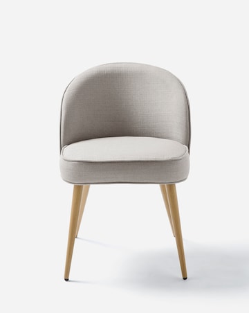 Oslo Round Dining Table with 4 Emilie Fabric Chairs