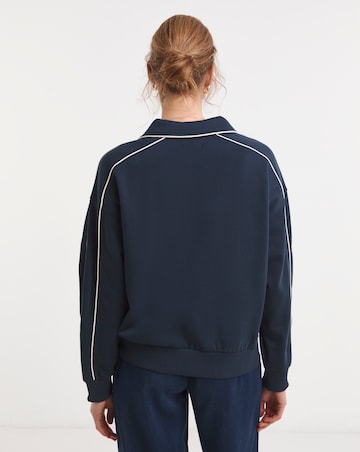Collared Varsity Sweatshirt