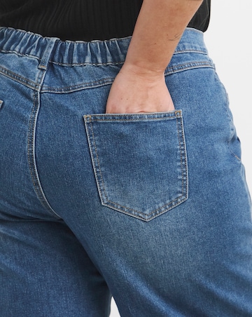 Simply Be Mid Wash Tapered Leg Jean