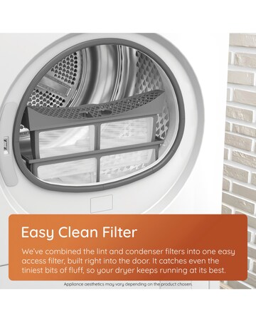 Hotpoint FabicCare C HSD 82M WW UK 8kg Heat Pump Tumble Dryer White + Install