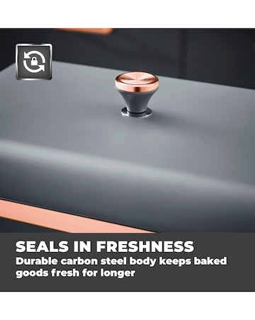 Tower Cavaletto Bread Bin Grey