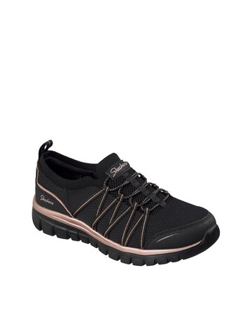 Skechers Black/Rose Graceful Purecrush Trainers - Standard Fit (D)