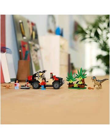 LEGO Jurassic World Raptor Off-Road Escape Velociraptor Toy Dinosaur 76972
