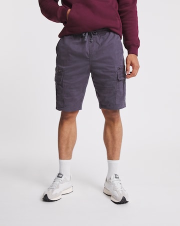 Fully Elasticated Twill Cargo Shorts