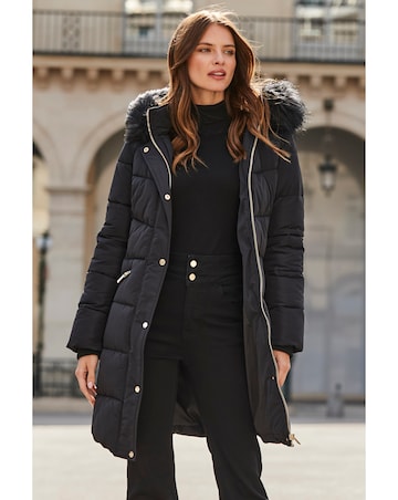 Sosandar Glam Padded Coat