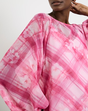 Joanna Hope Check Print Blouse