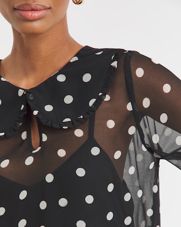 Collar Detail Georgette Blouse