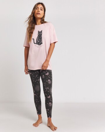 Pretty Secrets Value Twilight Cat Pyjama Legging Set