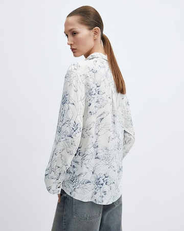 Mango Button Printed Shirt