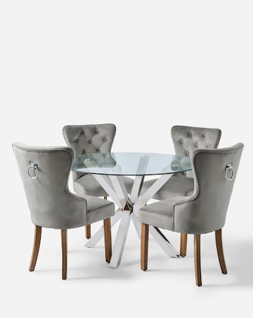 Bodie Dining Table with 4 Mabel Chairs