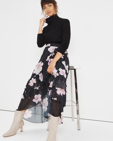 Joanna Hope Floral Wrap Skirt