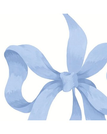 Cath Kidston Ribbon Bow Blue Wallpaper