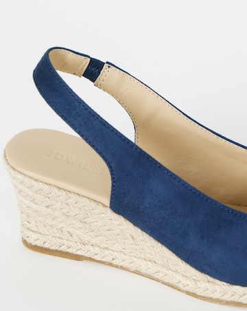 Marlow Peep Toe Espadrille Wedge With Slingback - Extra Wide Fit (EEE)