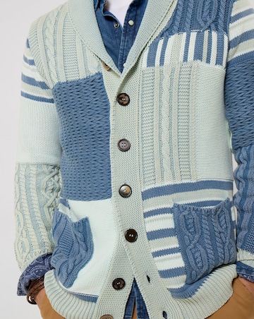 Joe Browns Perfect Patch Cardigan - Blue Multi