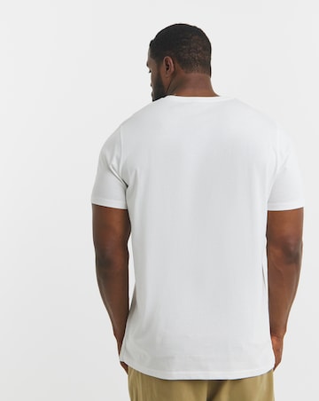 Grandad T-Shirt Long Length-White
