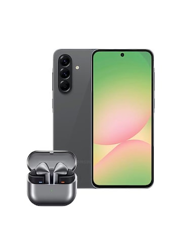 Samsung Galaxy A56 Graphite & Galaxy Buds3 Pro Silver Bundle