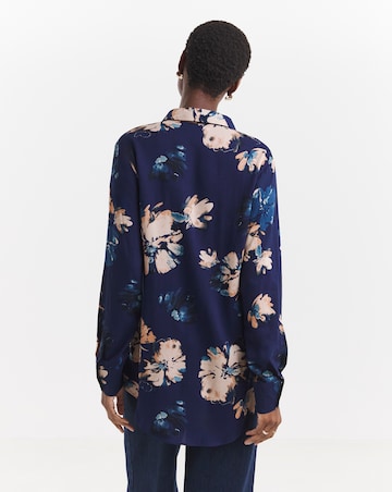 Dipped Back Viscose Shirt